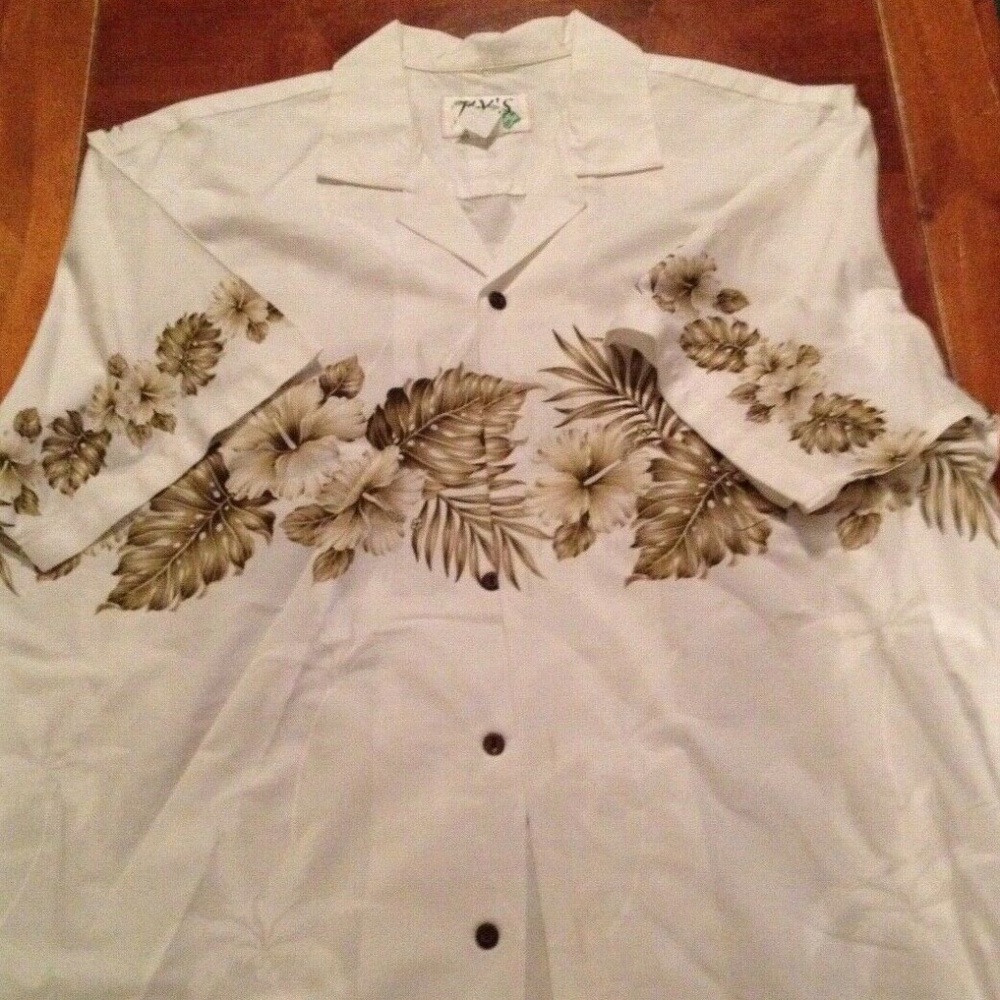 VTG Ky's HAWAII Hawaiian Hibiscus Floral Shirt